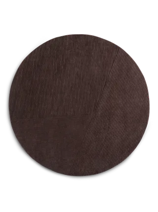 Row teppe sirkulært von Northern in Mørkebrun, Ø200 cm – Produktfoto 2 von 2