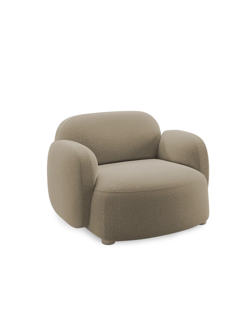 Gem loungestol m/armlener by Northern in Light brown (Brusvik 65) – product photo