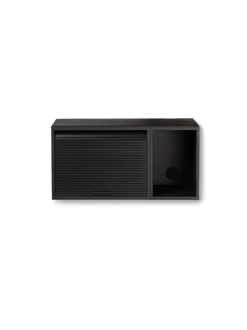 Hifive oppbevaringssystem by Northern in Veggmontert, Black painted oak, 75 cm – product photo