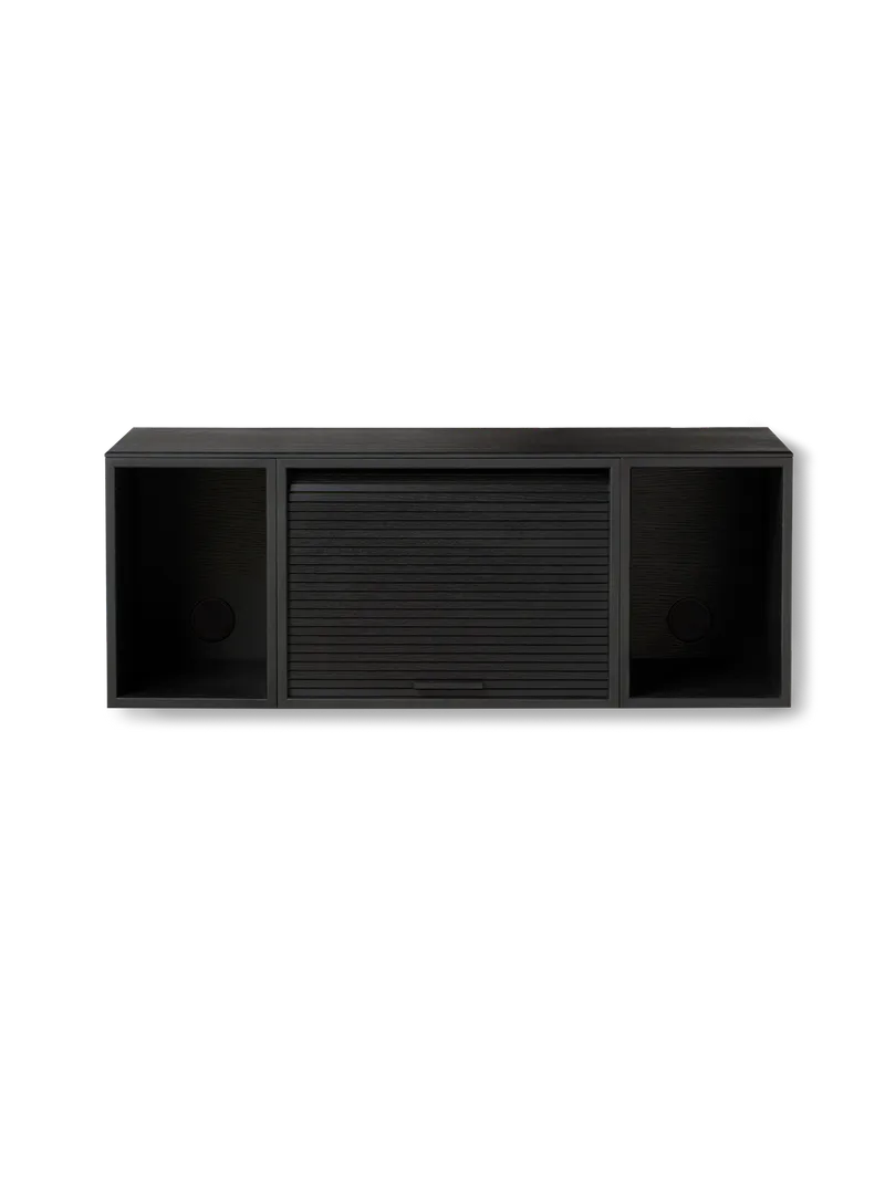 Hifive oppbevaringssystem by Northern in Veggmontert, Black painted oak, 100 cm – product photo