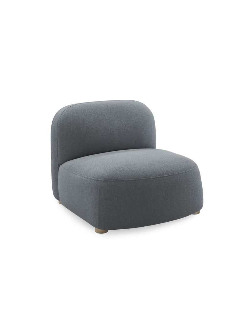 Gem loungestol by Northern in Grey blue (Brusvik 94) – product photo