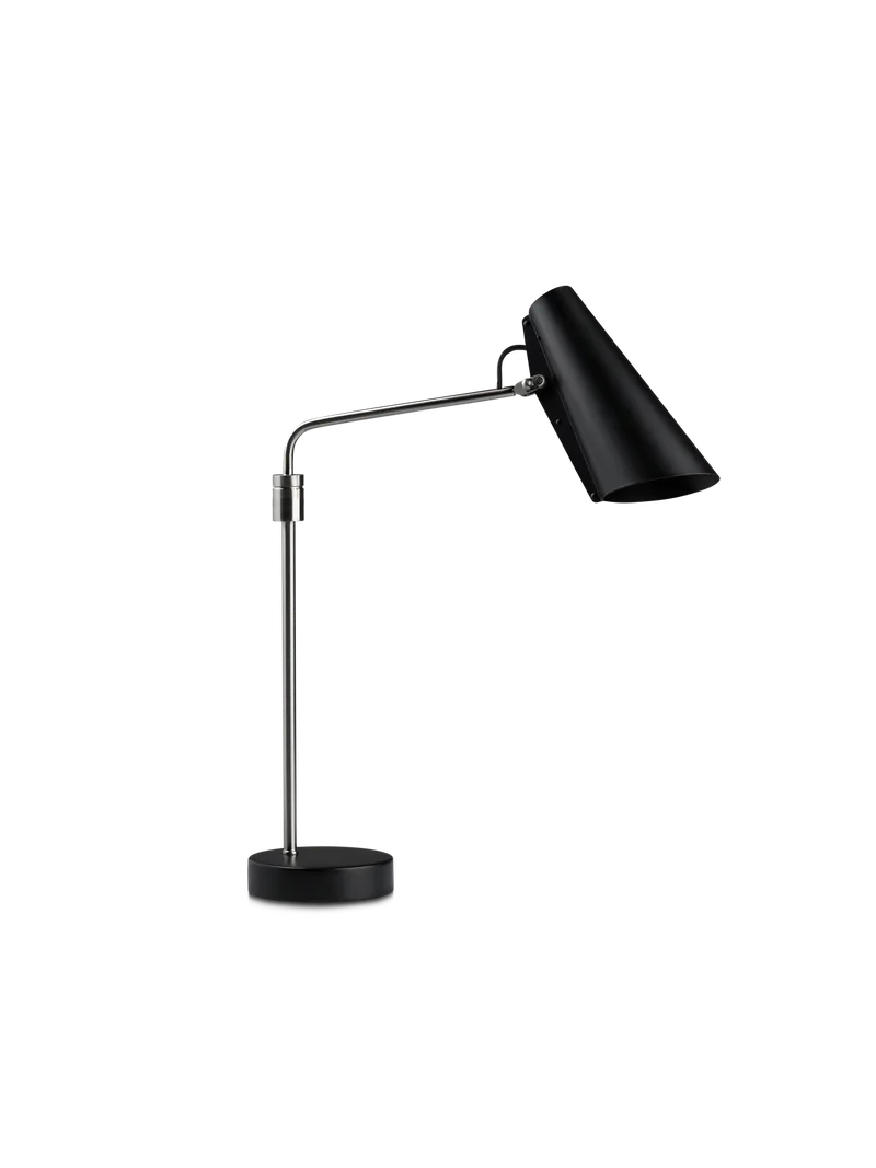 Birdy swing bordlampe von Northern in Svart/Stål – Produktfoto