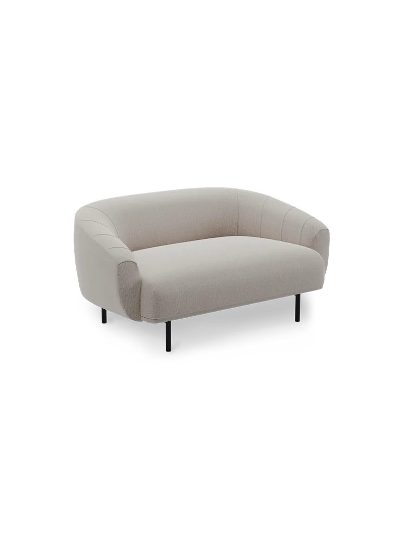 Plis 2-seters sofa von Northern in Varm lys grå (Brusvik 02) – Produktfoto