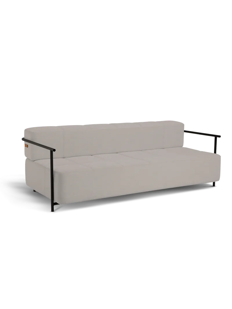 Daybe sovesofa van Northern in Med armlener, Warm light grey (Brusvik 02) – productfoto