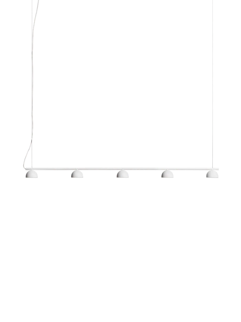 Blush rail 5 pendellampe by Northern in White – product photo
