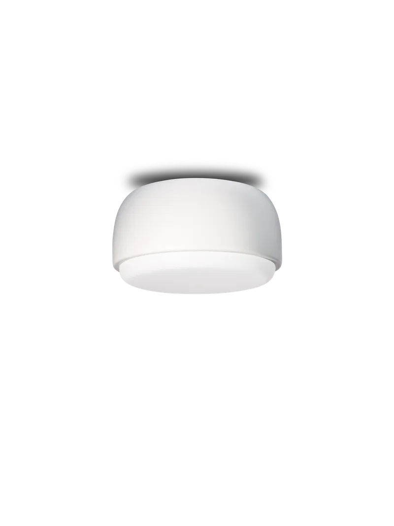 Over Me tak-/vegglampe de Northern en Ø 20 cm, Hvit – photo du produit