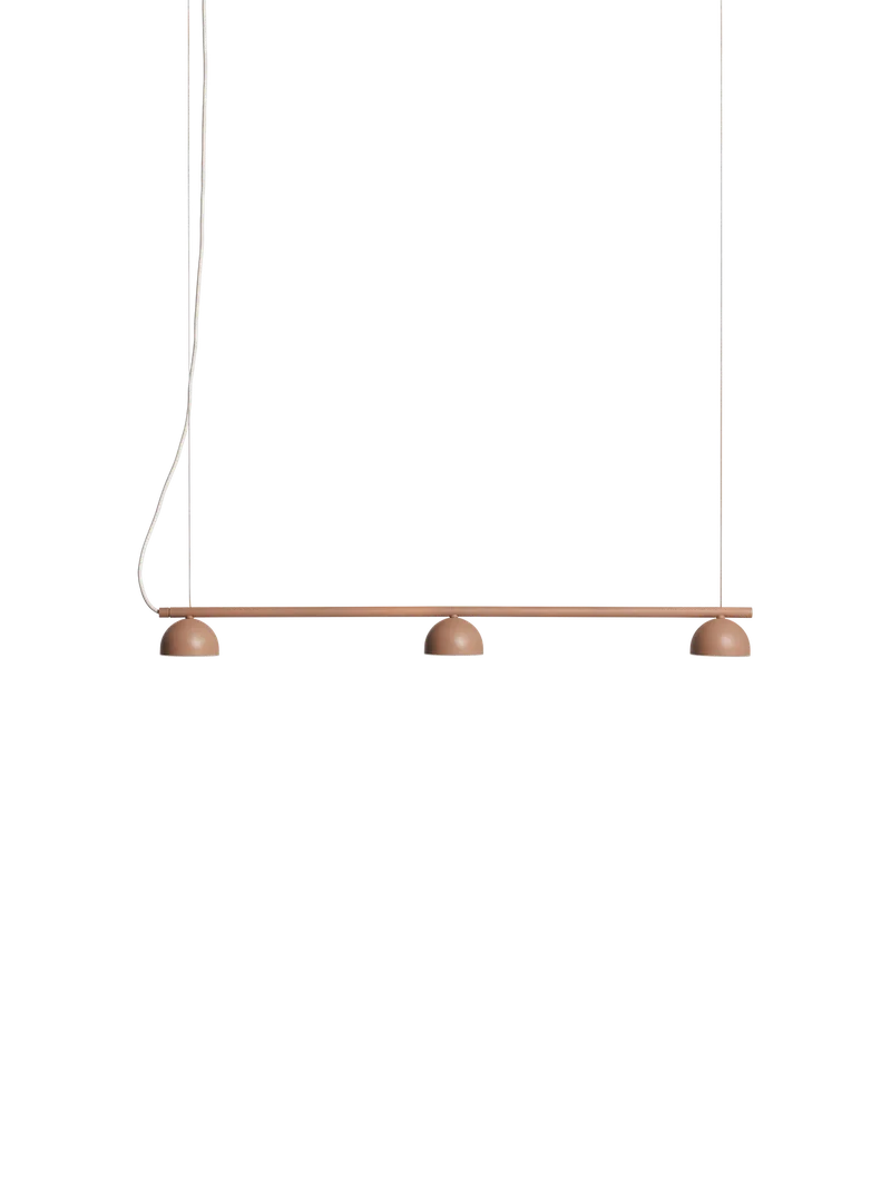 Blush rail 3 pendellampe van Northern in Warm beige – productfoto