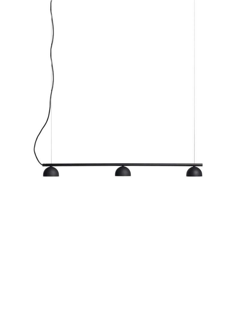 Blush rail 3 pendellampe van Northern in Black – productfoto