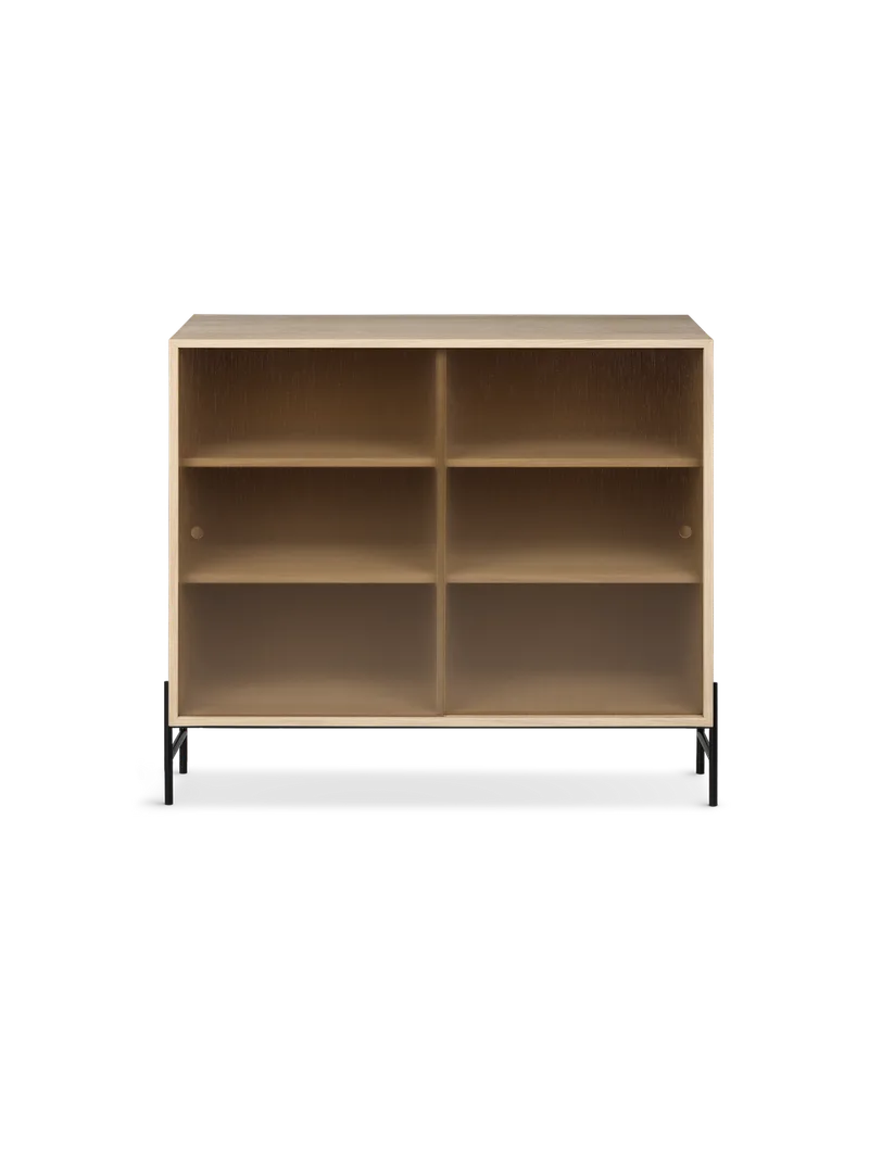 Hifive glasskap von Northern in Lave ben, Light oiled oak, 100 cm – Produktfoto