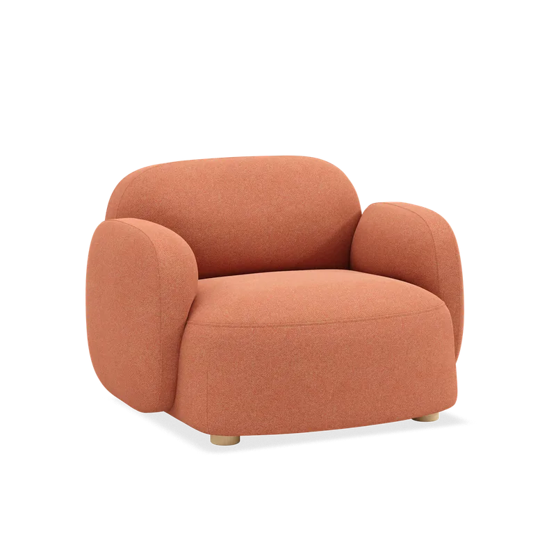Gem loungestol m/armlener de Northern en Peach (Autumn 551) – photo du produit