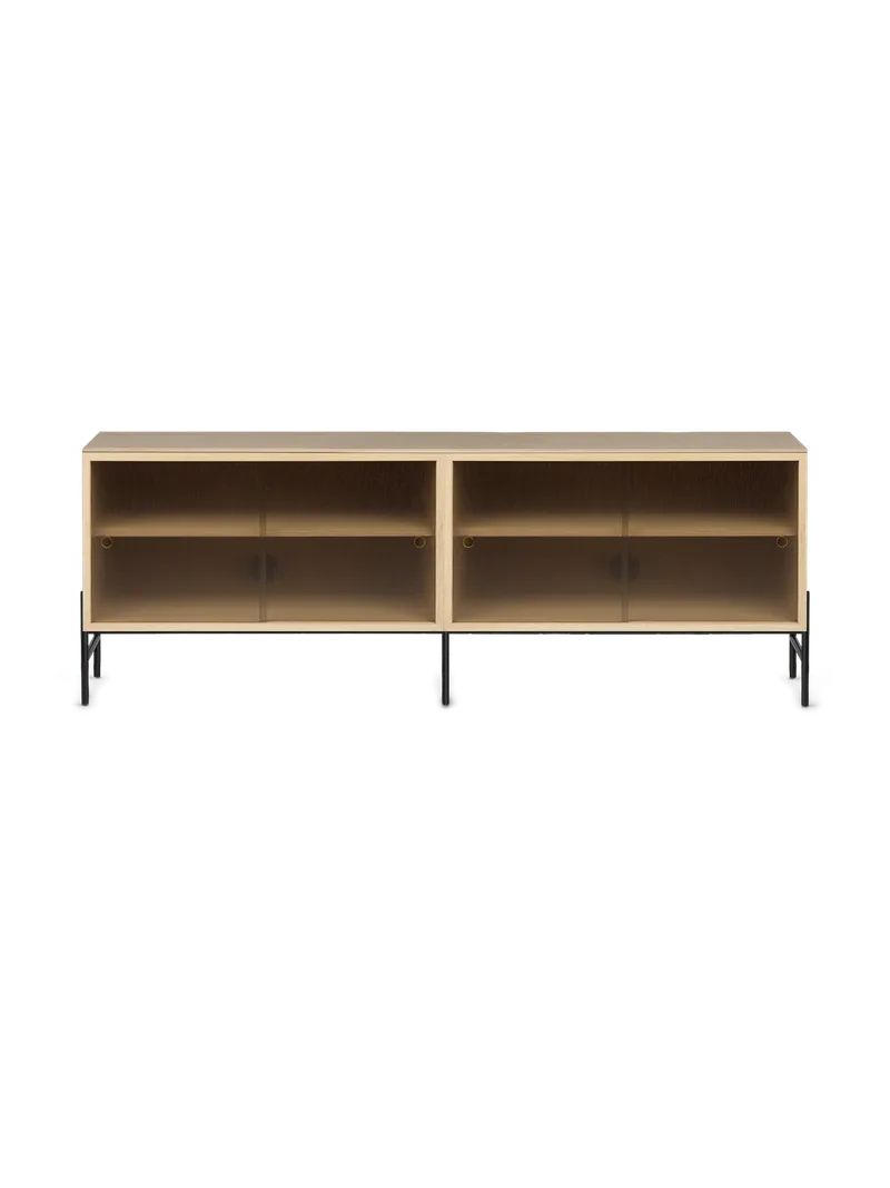 Hifive glass oppbevaringssystem von Northern in Light oiled oak, Lave bein, 150 cm – Produktfoto