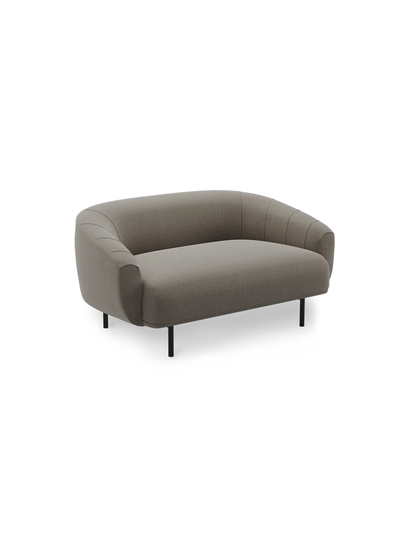 Plis 2-seters sofa by Northern in Brun (Brusvik 66) – product photo