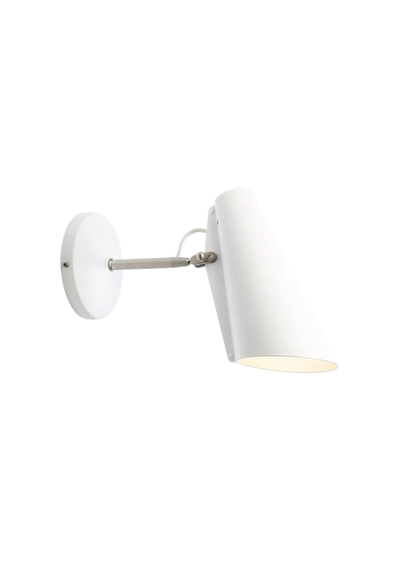 Birdy vegglampe van Northern in Hvit/Stål – productfoto