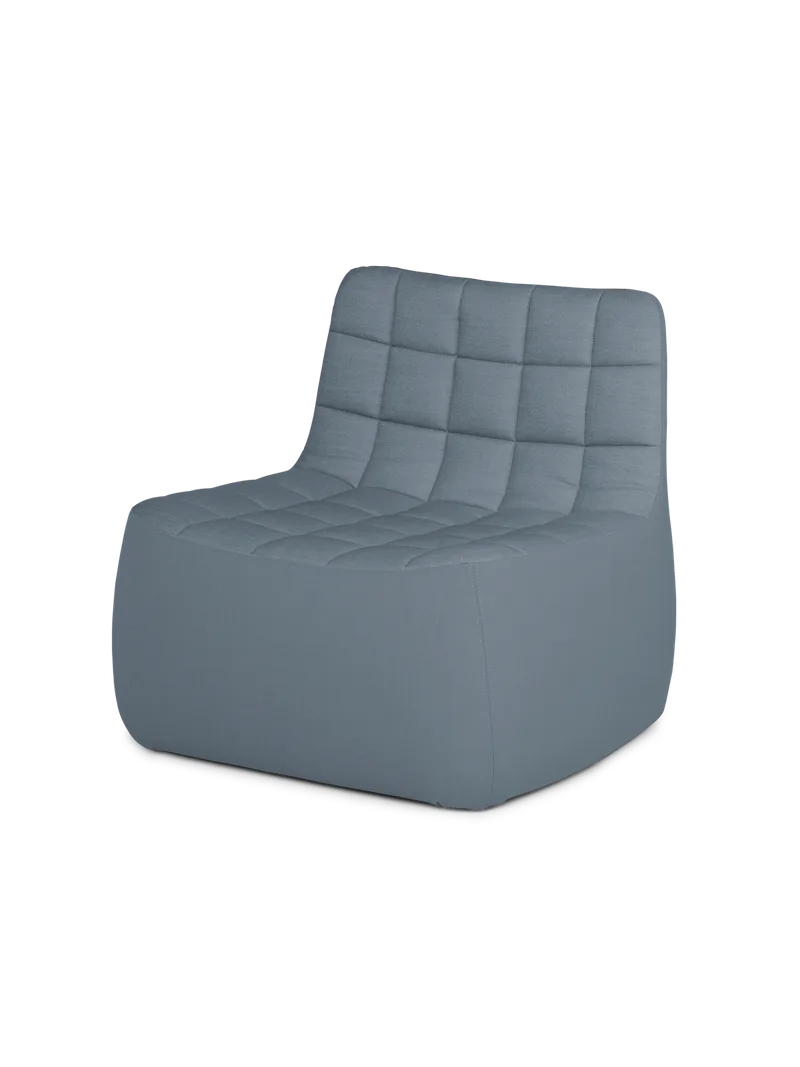 Yam loungestol by Northern in Gråblå (Brusvik 94) – product photo