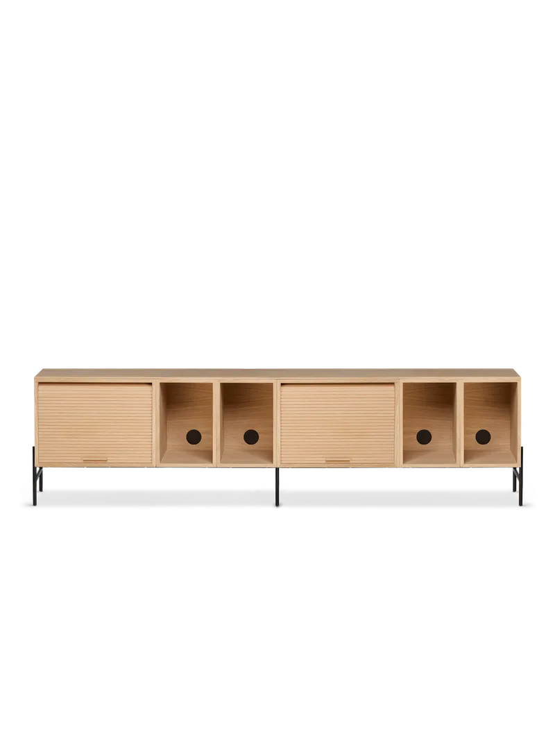 Hifive oppbevaringssystem von Northern in Lave bein, Light oiled oak, 200 cm – Produktfoto