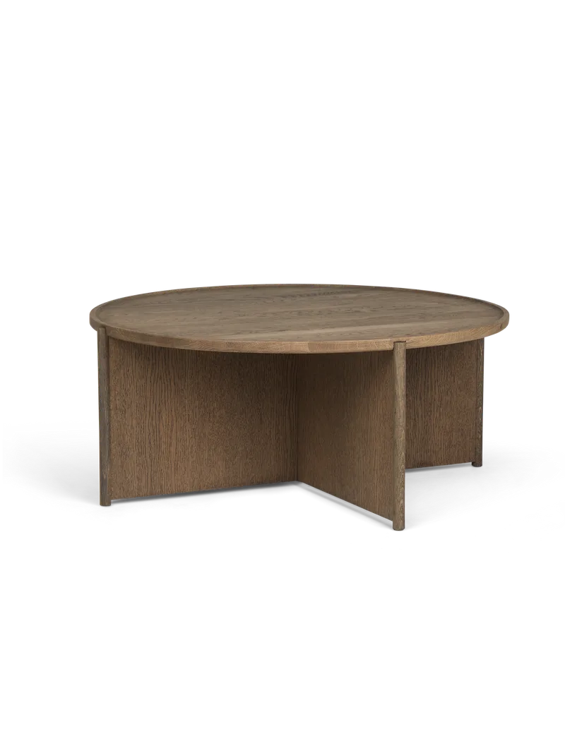Cling sofabord by Northern in Smoked oak, D90/H38 – product photo