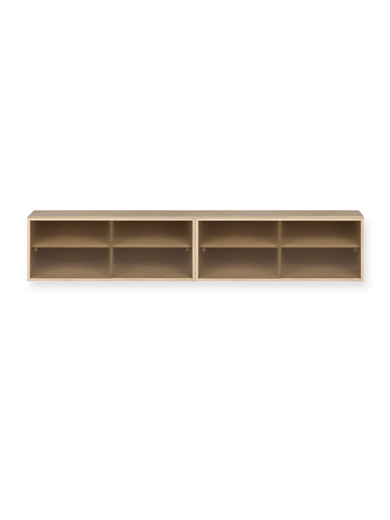 Hifive glass oppbevaringssystem von Northern in Light oiled oak, Veggmontert, 200 cm – Produktfoto