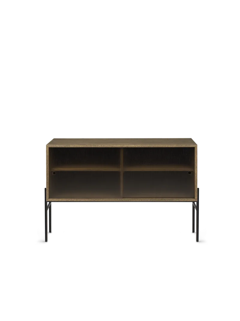 Hifive glass oppbevaringssystem van Northern in Smoked oak, Høye ben, 100 cm – productfoto