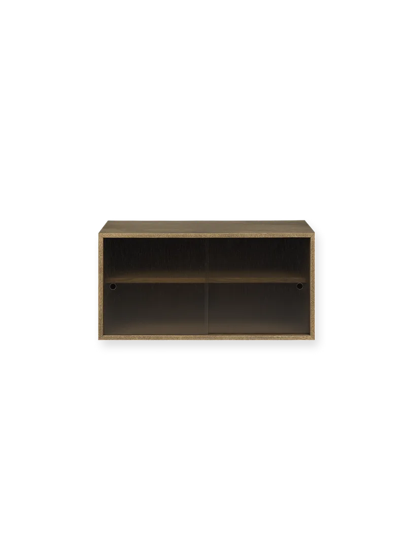 Hifive glass oppbevaringssystem von Northern in Smoked oak, Veggmontert, 75 cm – Produktfoto