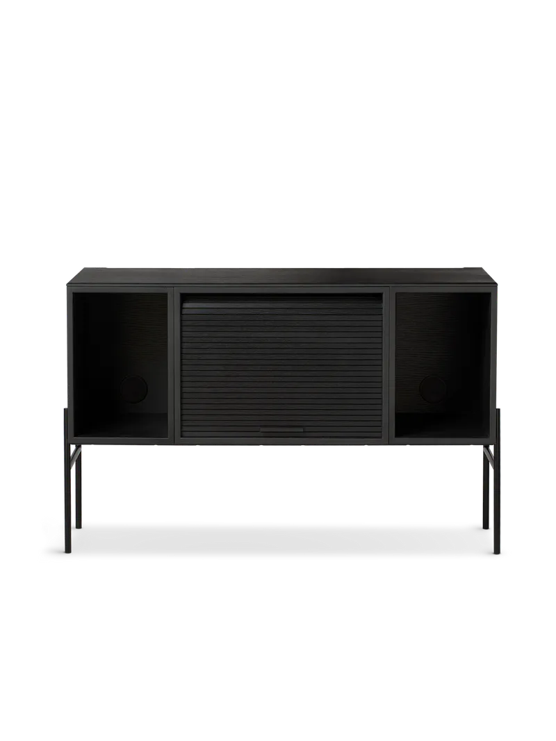 Hifive oppbevaringssystem by Northern in Høye ben, Black painted oak, 100 cm – product photo