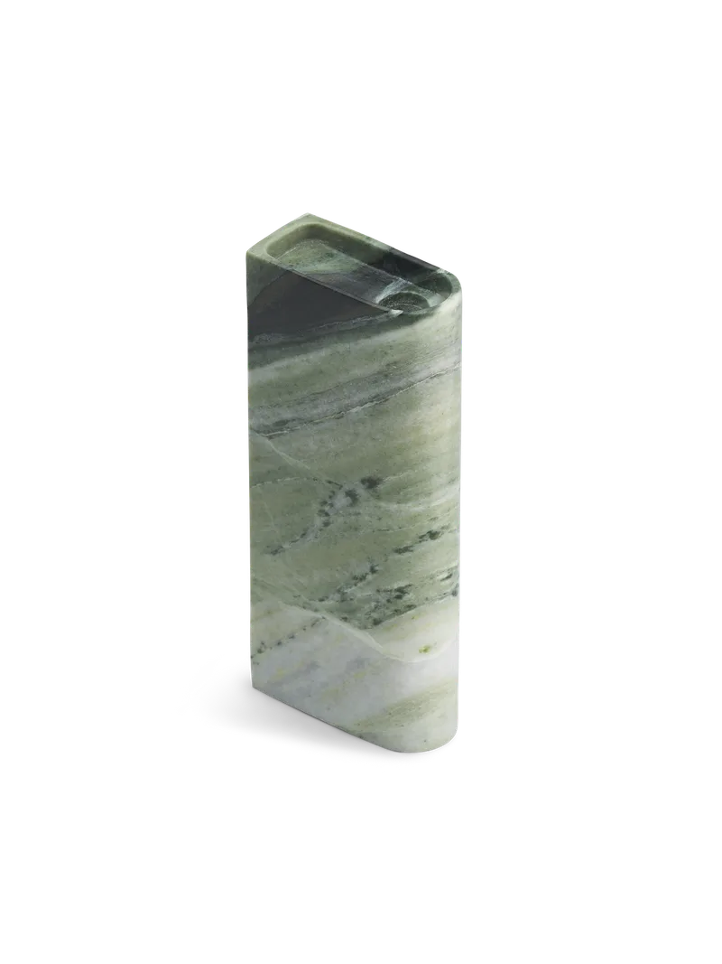 Monolith lysestake de Northern en Høy, Marmor i blandede grønntoner – photo du produit