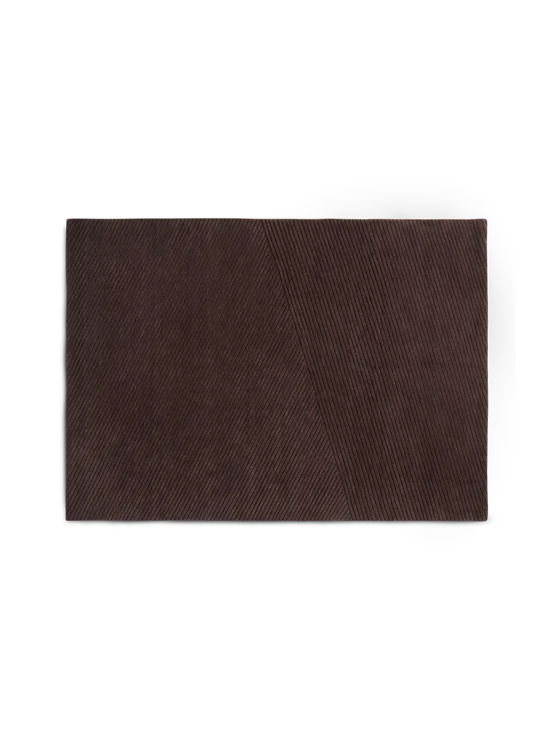 Row teppe by Northern in Mørkebrun, 170 × 240 cm – product photo
