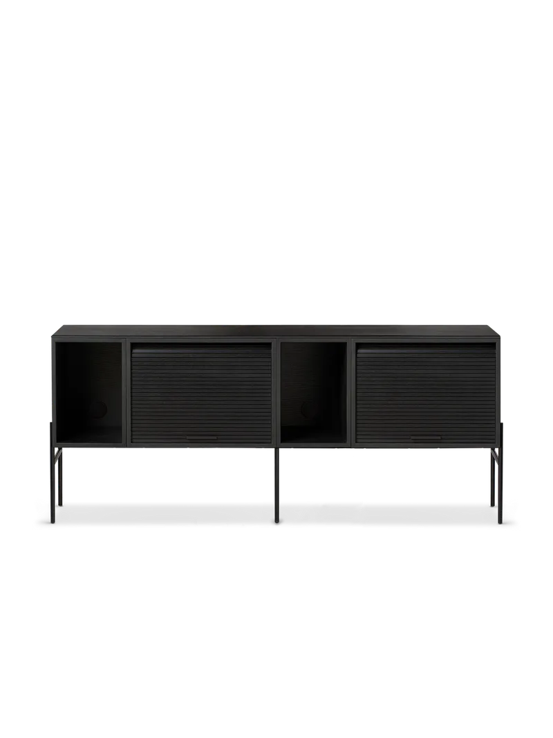 Hifive oppbevaringssystem von Northern in Høye ben, Black painted oak, 150 cm – Produktfoto