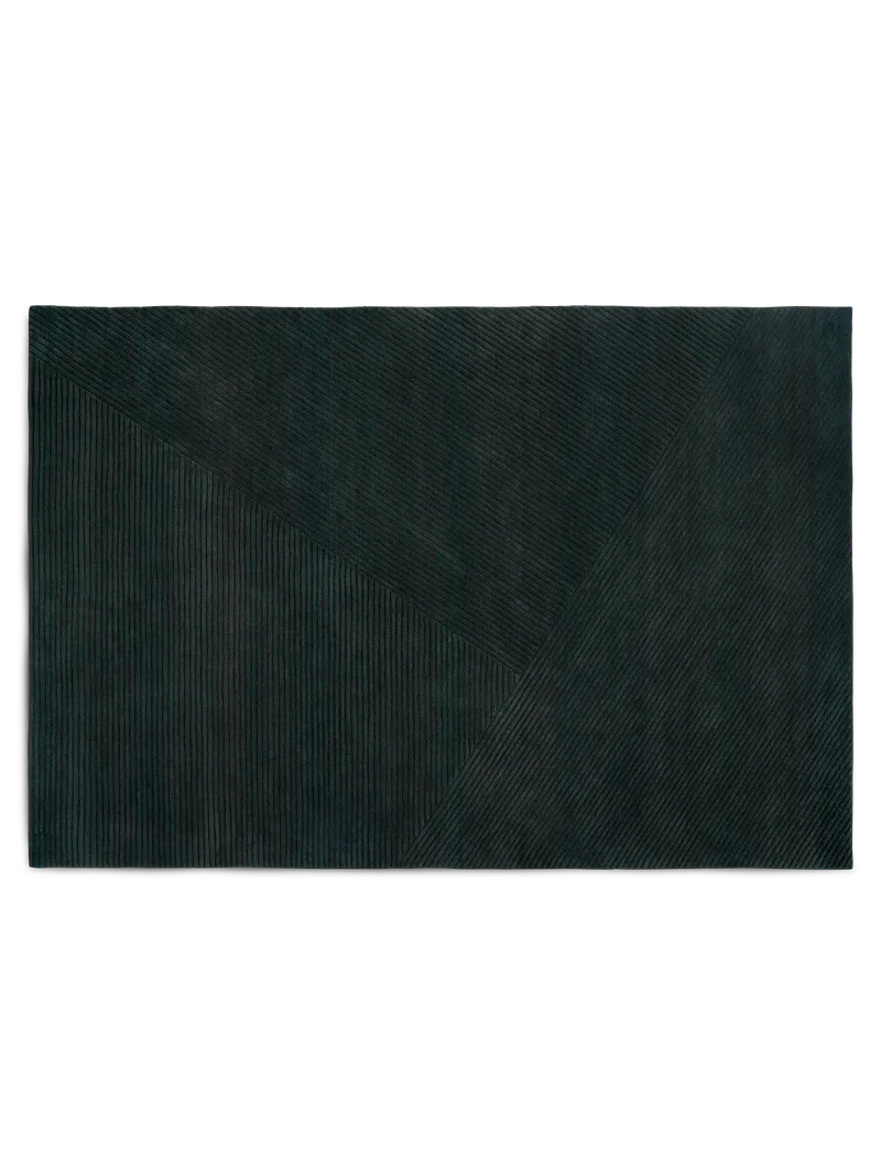 Row teppe de Northern en Mørkegrønn, 200 × 300 cm – photo du produit