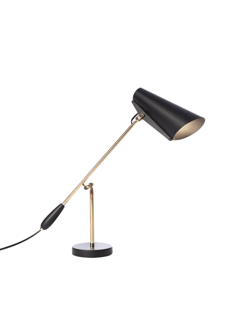 Birdy bordlampe by Northern in Svart/Messing – product photo