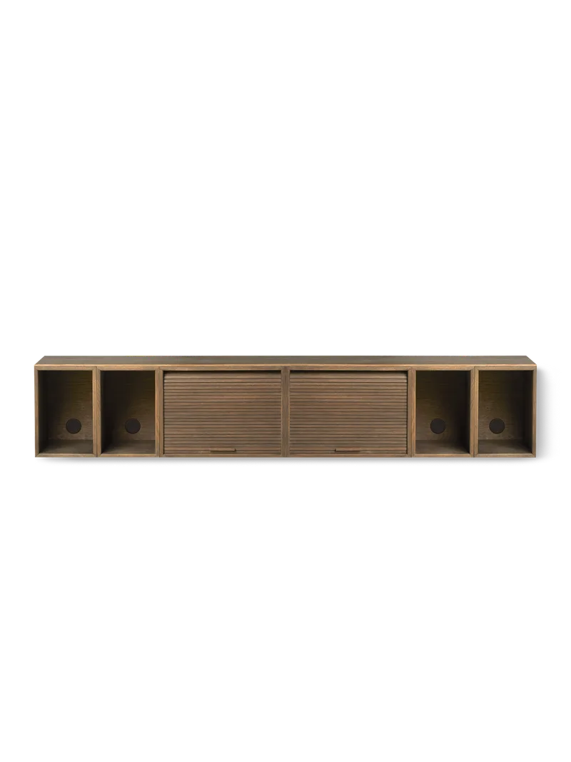 Hifive oppbevaringssystem by Northern in Veggmontert, Smoked oak, 200 cm – product photo