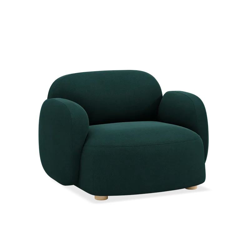 Gem loungestol m/armlener by Northern in Dark green (Autumn 971) – product photo