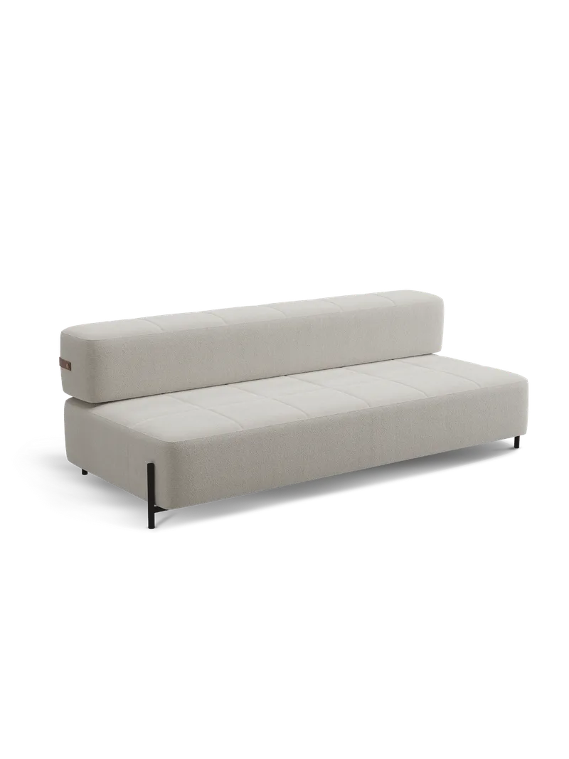 Daybe sovesofa van Northern in Uten armlener, Light beige (Moss 04) – productfoto
