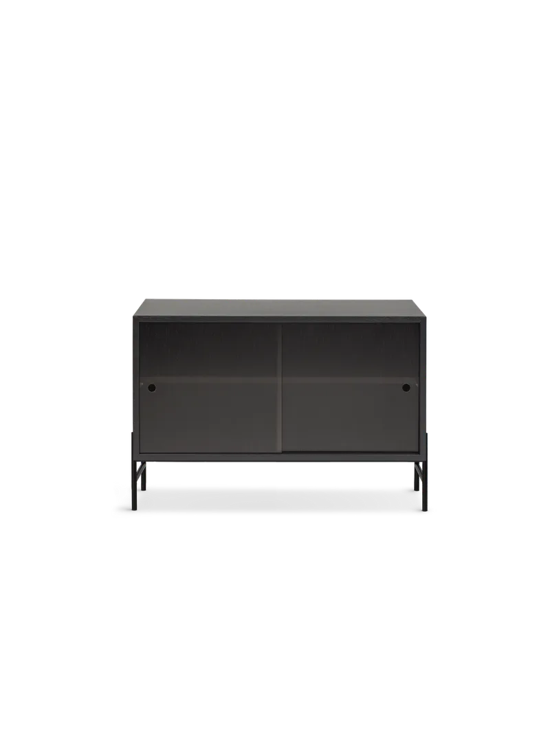 Hifive glass oppbevaringssystem by Northern in Black painted oak, Lave bein, 75 cm – product photo