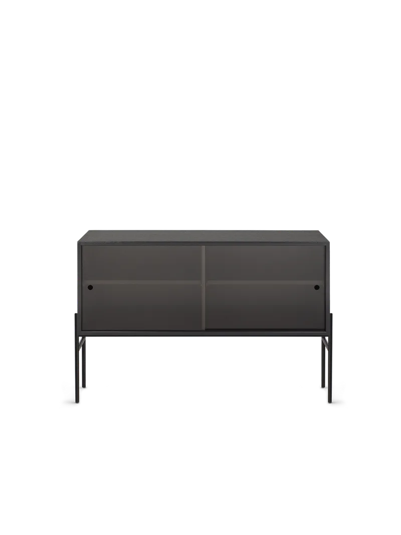 Hifive glass oppbevaringssystem van Northern in Black painted oak, Høye ben, 100 cm – productfoto