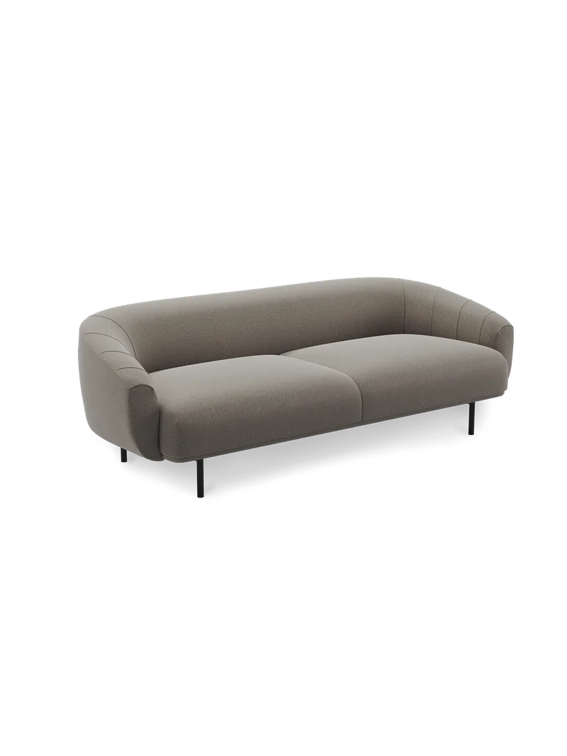 Plis 3-seters sofa by Northern in Brun (Brusvik 66) – product photo