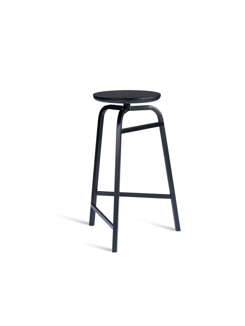 Treble barkrakk (utgått versjon) by Northern in Black, Black oak seat – product photo