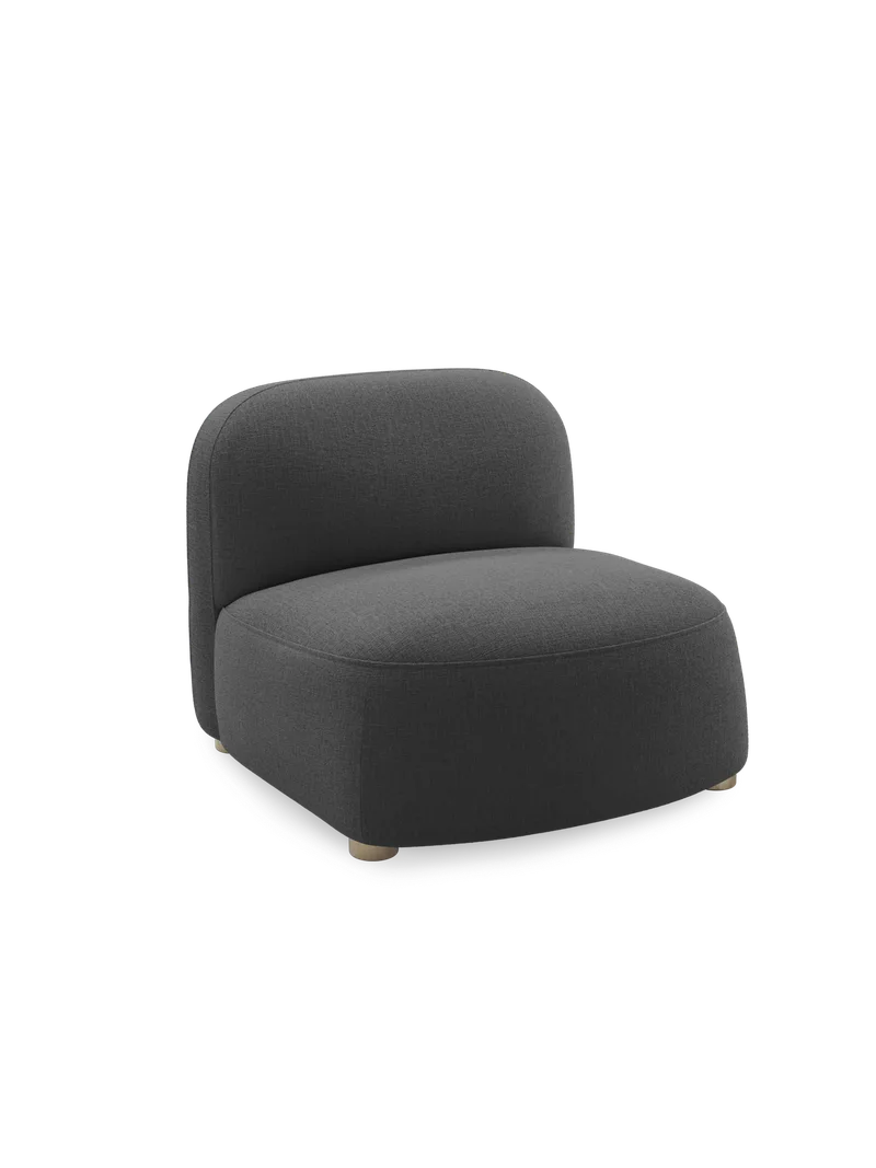 Gem loungestol by Northern in Dark grey (Brusvik 08) – product photo