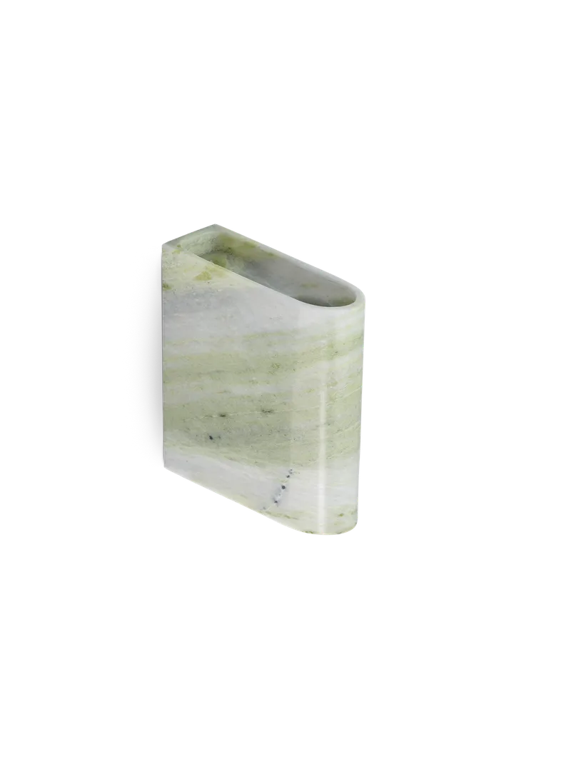 Monolith lysestake de Northern en Vegg, Marmor i blandede grønntoner – photo du produit