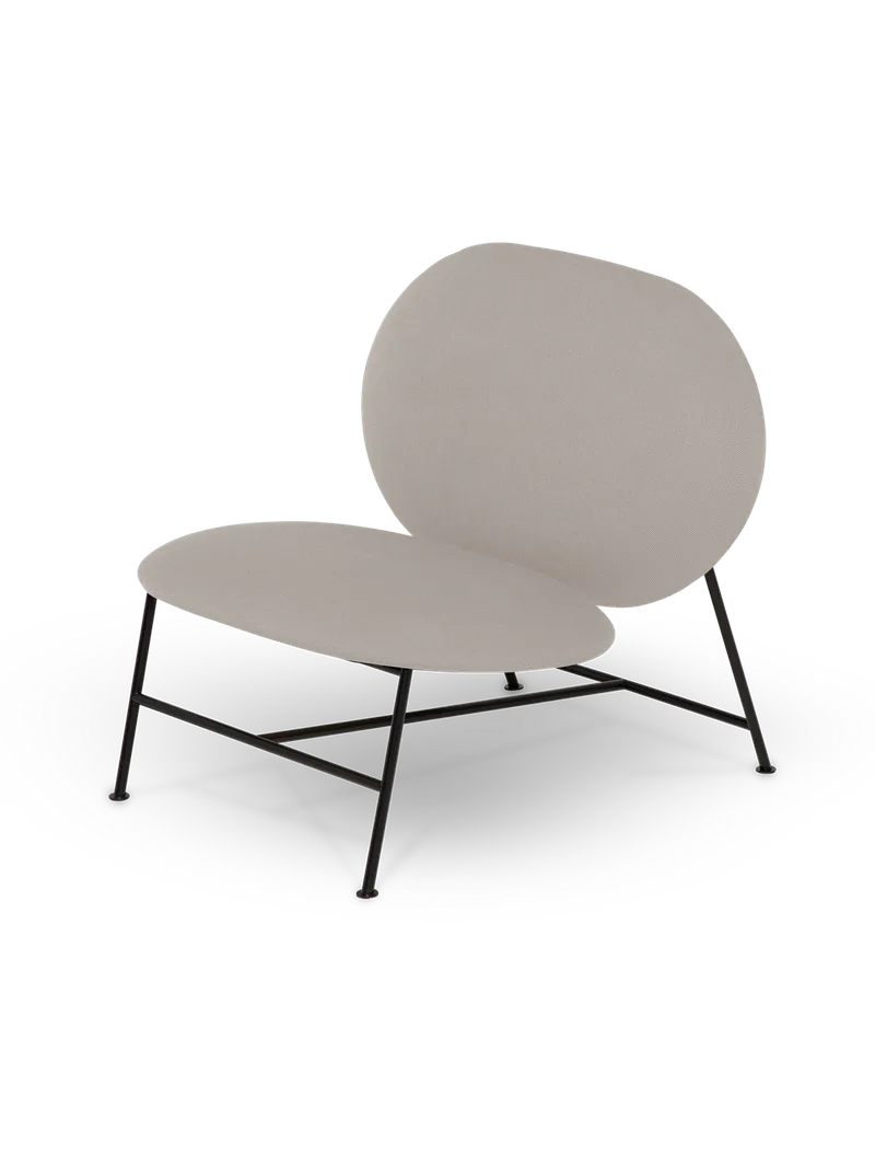 Oblong loungestol de Northern en Varm lys grå (Brusvik 02) – photo du produit