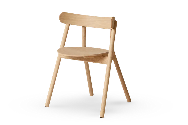 Oaki spisestol von Northern in Lysoljet eik, Ingen polstring – Produktfoto