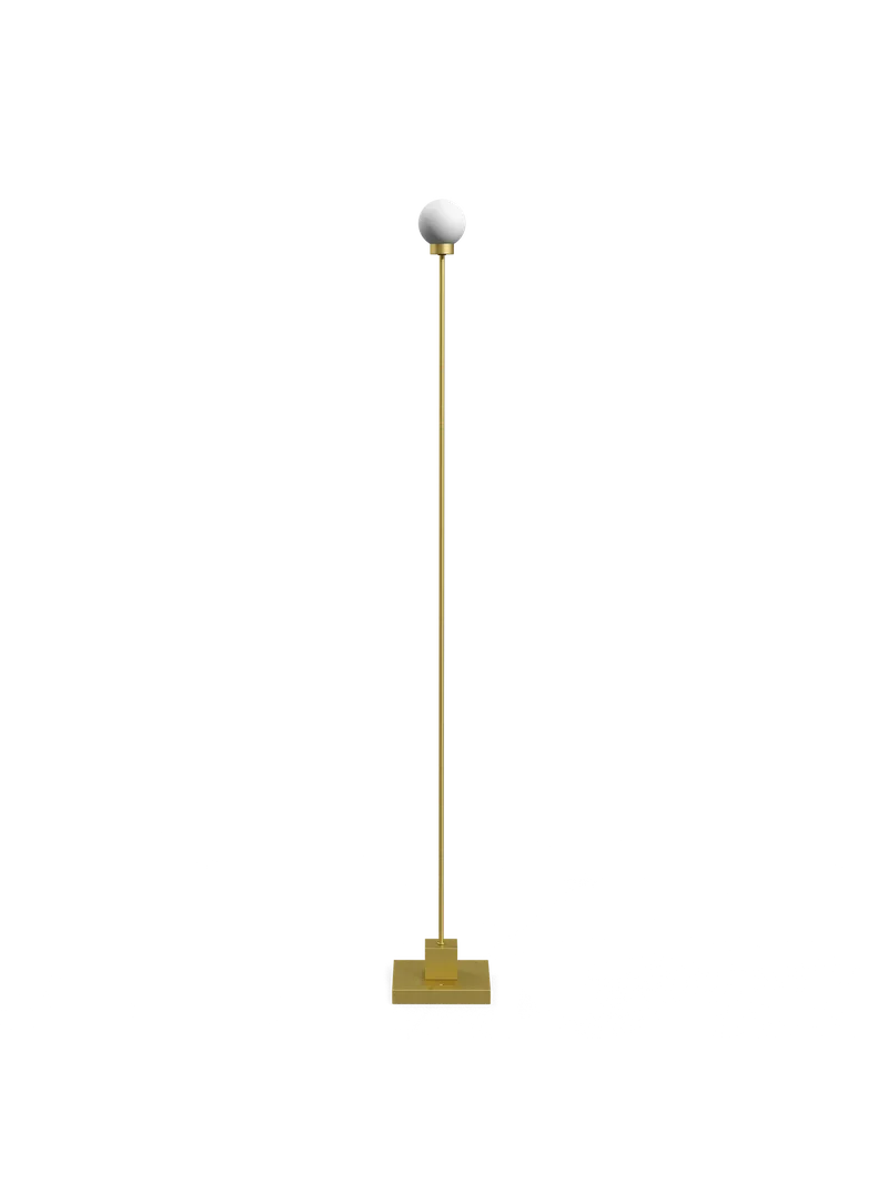 Snowball oppladbar gulvlampe by Northern in Brass – product photo