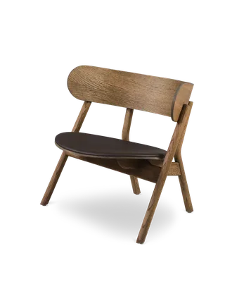 Oaki loungestol van Northern in Røykeik-finish (setepolstring) – productfoto 2 van 2