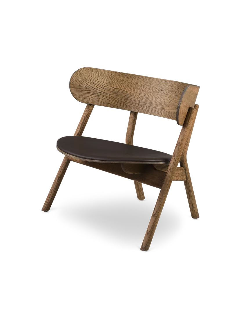 Oaki loungestol van Northern in Røykeik-finish (setepolstring) – productfoto 2 van 2