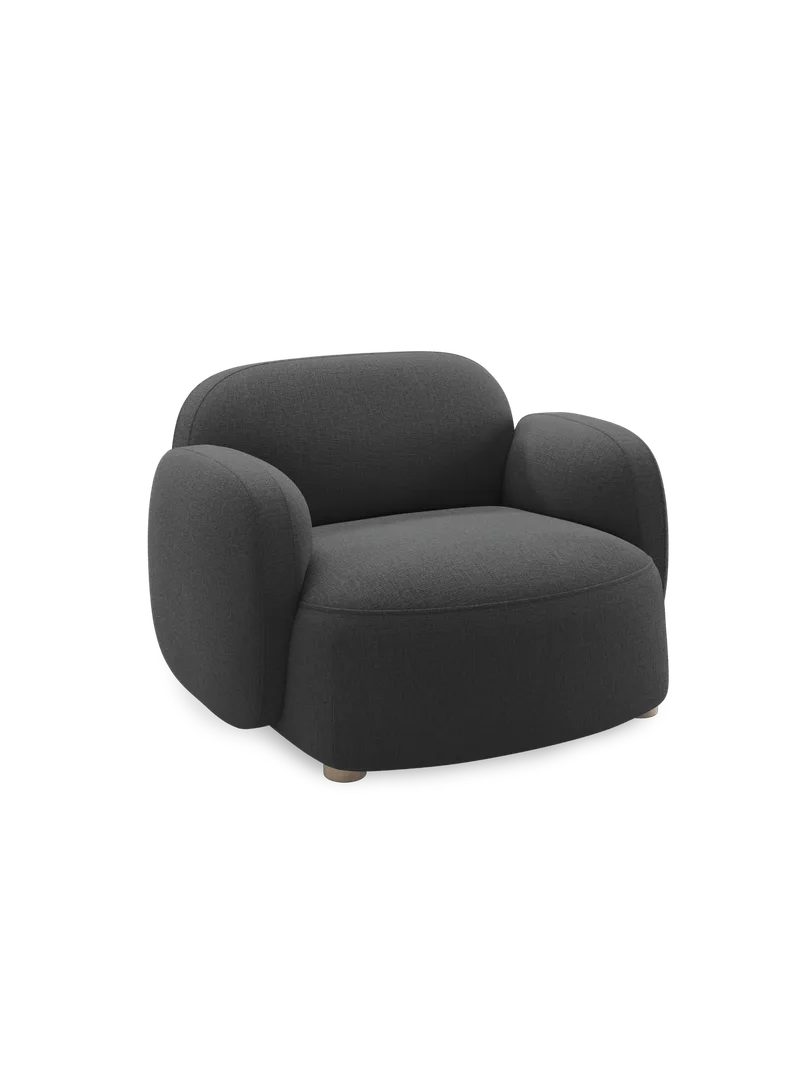 Gem loungestol m/armlener by Northern in Dark grey (Brusvik 08) – product photo