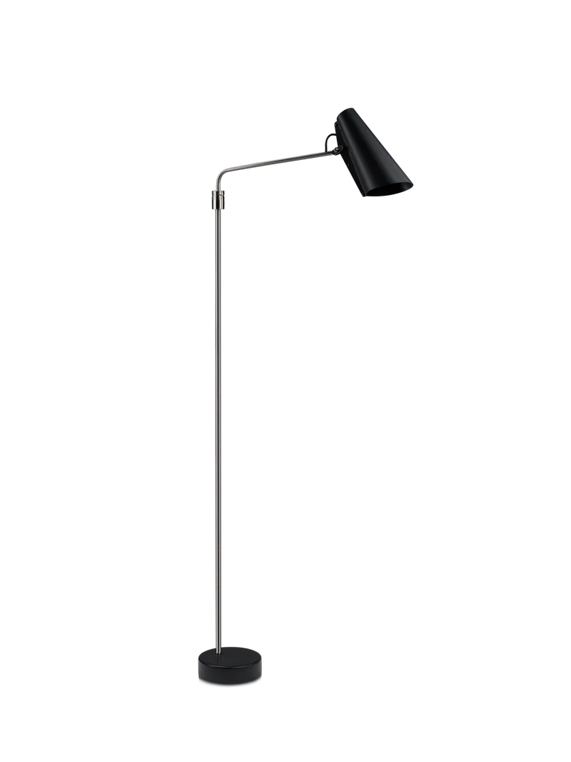 Birdy swing gulvlampe by Northern in Svart/Stål – product photo