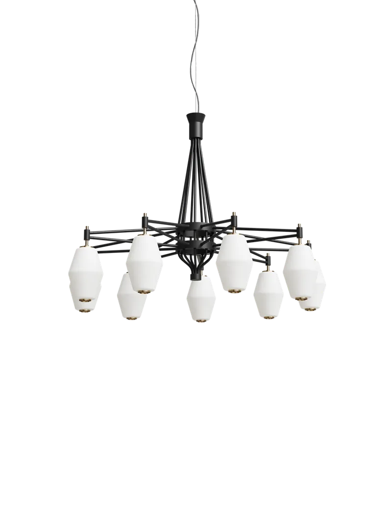 Dahl lysekrone by Northern in Liten, Black – product photo