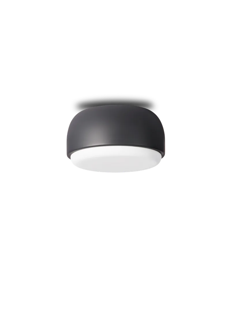 Over Me tak-/vegglampe van Northern in Ø 20 cm, Mørk grå – productfoto