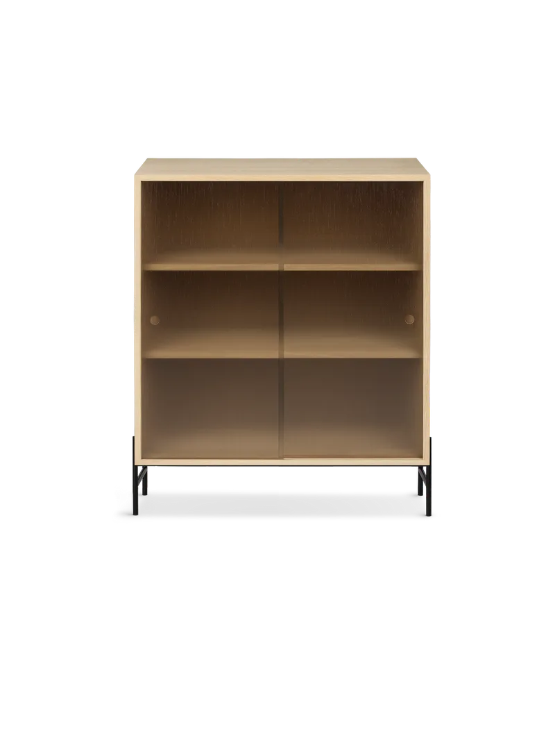 Hifive glasskap von Northern in Lave ben, Light oiled oak, 75 cm – Produktfoto