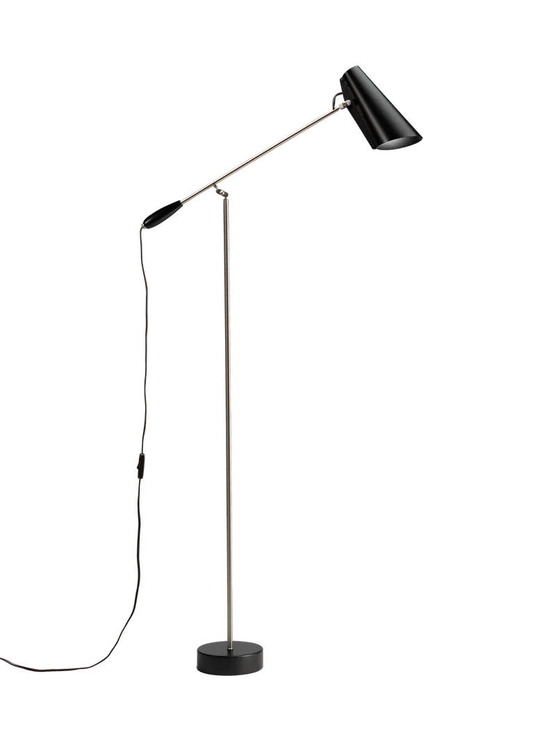 Birdy gulvlampe by Northern in Svart/stål – product photo
