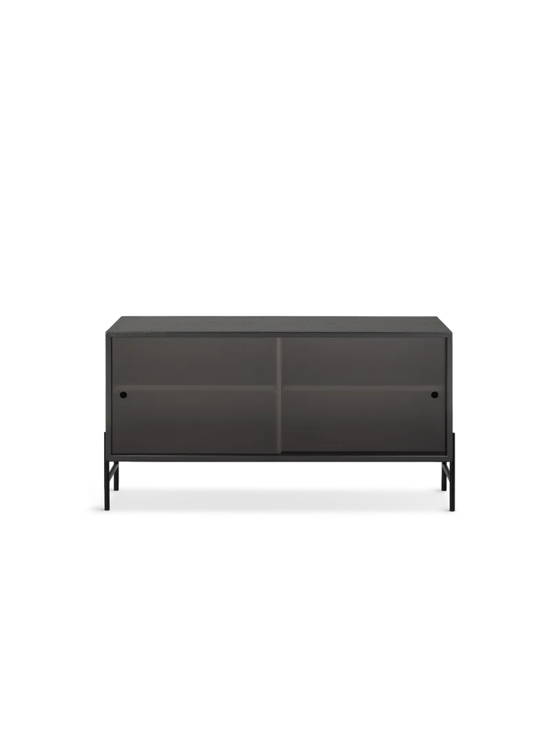 Hifive glass oppbevaringssystem van Northern in Black painted oak, Lave bein, 100 cm – productfoto